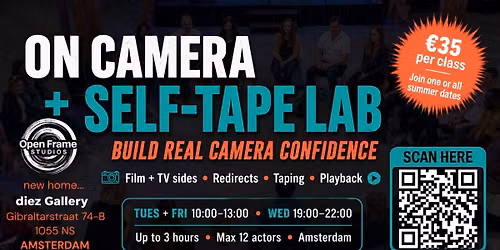 On Camera Technique + Self-Tape Lab | Amsterdam