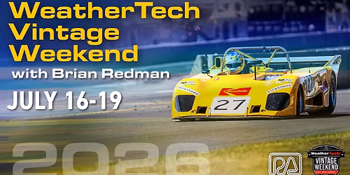 WeatherTech\u00ae Vintage Weekend with Brian Redman