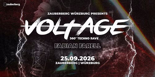 VOLTAGE ROOM | 360 GRAD TECHNO RAVE - ZAUBERBERG, W\u00dcRZBURG \u26a1