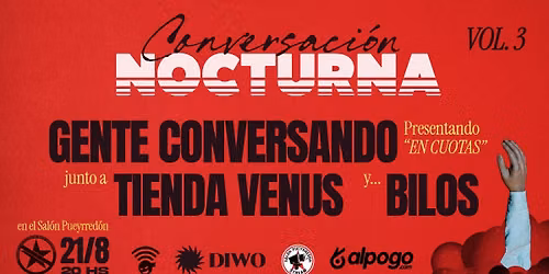 VIE 21\/8 \u2022 Gente Conversando, Tienda Venus y Bilos en Sal\u00f3n Pueyrred\u00f3n