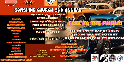 Sonshine Church 2nd Annual Father's Day Car Show