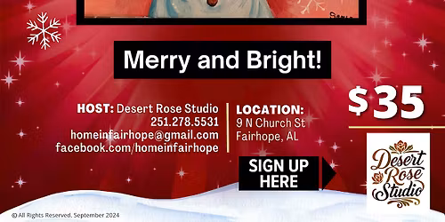 Merry and Sweet Paint and Sip Paint Party!