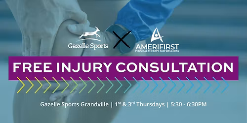Free Injury Consultation at Gazelle Sports Grandville