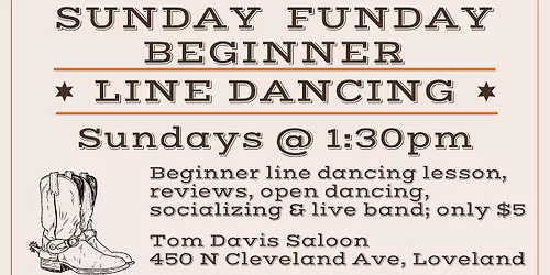 Sunday Funday Beginner Line Dancing Lesson with Erika