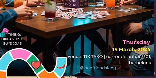 DATING GAMES - THE EXPERIENCE - 18-28 - BCN