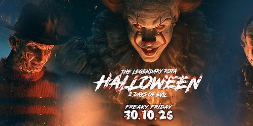 FREAKY FRIDAY | HALLOWEENPARTY - 2 Days of Evil | All Areas @ ROCKFABRIK Augsburg