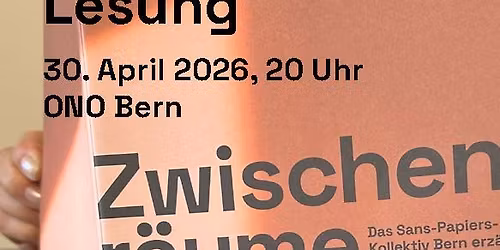 Lesung \u00abZwischenr\u00e4ume\u00bb