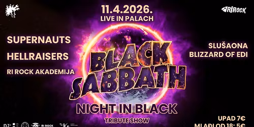 Night in Black - Black Sabbath Tribute Show @ Klub Palach