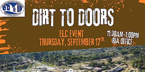 Dirt to Doors- ELC Event