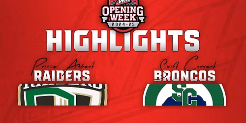 Prince Albert Raiders at Swift Current Broncos