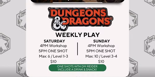 Dungeons & Dragons Weekly One Shots