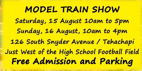Tehachapi Loop Railroad Club Train Show Day #2
