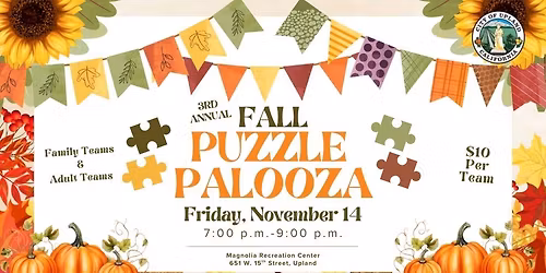 City of Upland 3rd Annual Fall Puzzle Palooza