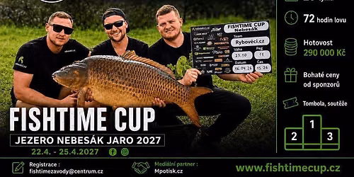 FISHTIME CUP jezero NEBES\u00c1K jaro 2027