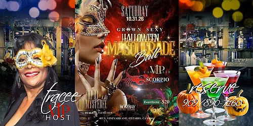 Halloween Masquerade Ball, SCORPIO Edition, BOMBAY Ultra Lounge