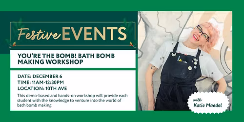 You\u2019re the Bomb! Bath Bomb Making Workshop