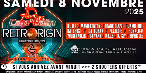 Retro Origin (1993-2002) - Samedi 8 Novembre 2025 au Cap'tain