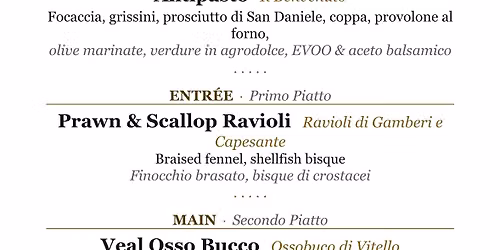 The Boathouse Italian supper & Wine club