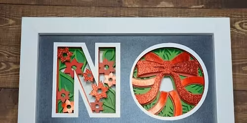 Christmas NOEL 8x8 Papercut Art Box with Michelle