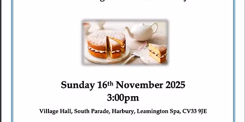 Afternoon tea recital