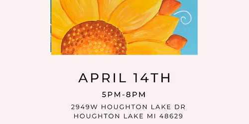 Whimsical flower painting party