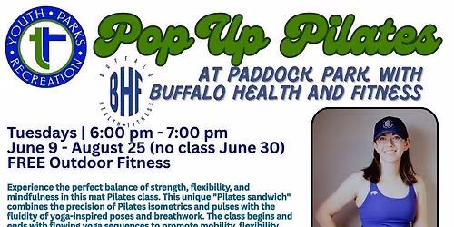 Pop Up Pilates at Paddock Park