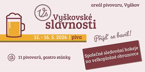 Vy\u0161kovsk\u00e9 slavnosti piva 2026