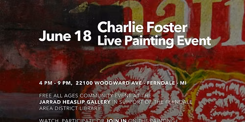 Live Painting Event at the Jarrad Heaslip Gallery