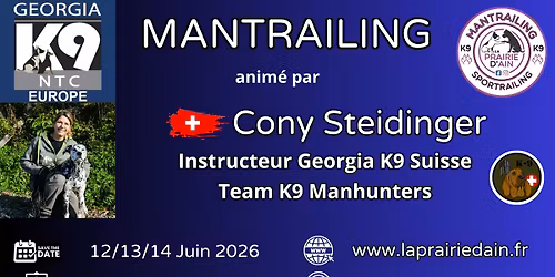 Stage Mantrailing anim\u00e9 par Cony Steidinger Instructeur Georgia K9