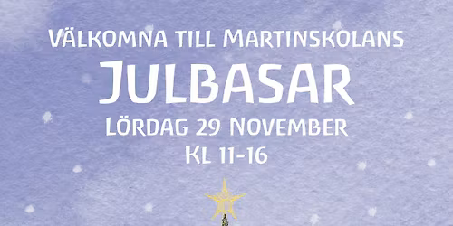 Julbasar på Martinskolan