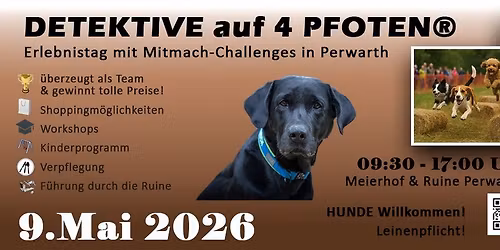 Detektive auf 4 Pfoten \u2013 Das Hundeevent im Mostviertel
