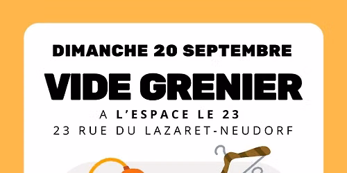 Vide grenier en salle