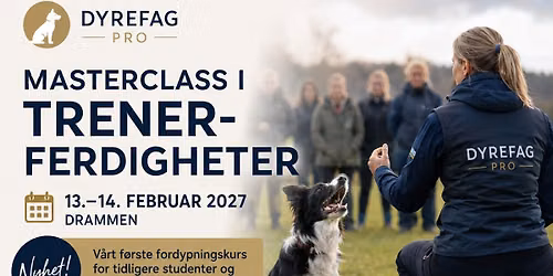 Dyrefag PRO \u2013 Masterclass i trenerferdigheter