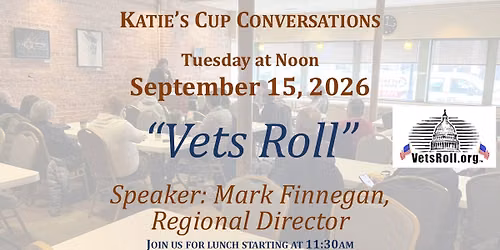 Katie's Cup Conversation: "Vets Roll" with Director Mark Finnegan