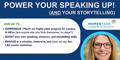 POWER YOUR SPEAKING (and storytelling) UP!