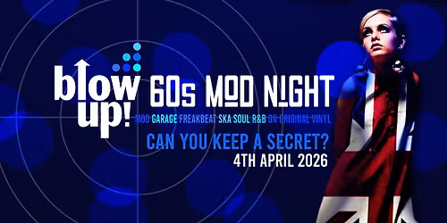 Blow Up 60s Mod Night