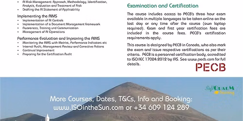 PECB ISO/IEC 42001 Artificial Intelligence Management System (AIMS) Lead Implementer
