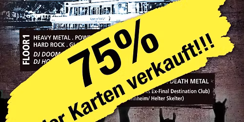 75% der Tickets verkauft - Das MetalBoot 2026 - Deine MetalParty auf dem Main! - 2 Floors