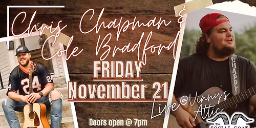 Chris Chapman and Cole Bradford Live In Vinny's Lounge