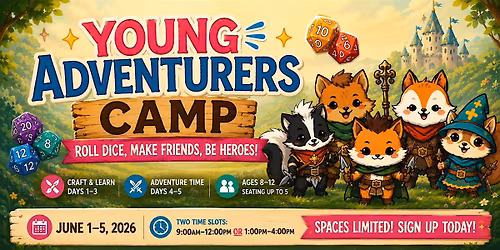 Young Adventurers Day Camp - Afternoon