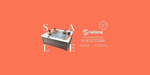 Hot Spring Albany 4-Day Spa Clearance & "Meet The Experts" Event
