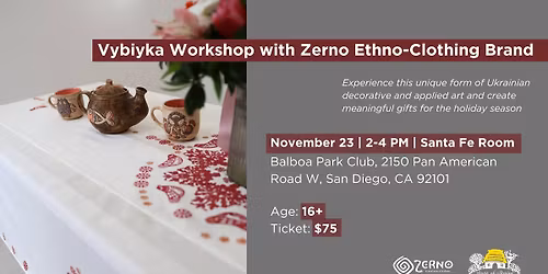 Vybiyka Workshop with Zerno Ethno-Clothing Brand