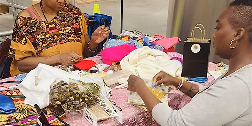 Silent Sewing Session: Crafting Prayer Flags for Female Ancestors