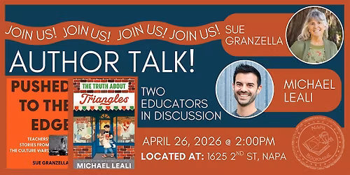 Author Talk with Sue Granzella and Michael Leali