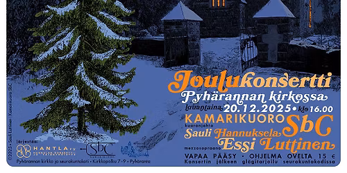 Kamarikuoro SbC:n & Essi Luttisen joulukonsertti Pyhärannassa