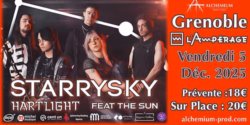 STARRYSKY + HARTLIGHT + FEAT THE SUN - Grenoble, L'Amp\u00e9rage