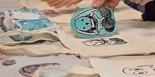 Block Print Trick-or-Treat Bags