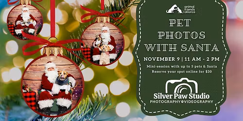 Pet Photos with Santa \ud83c\udf85\ud83d\udcf8\ud83d\udc36\ud83d\ude3b