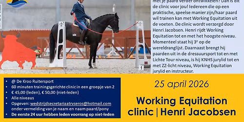 WORKING EQUITATION CLINIC HENRI JACOBSEN 25 APRIL 2026