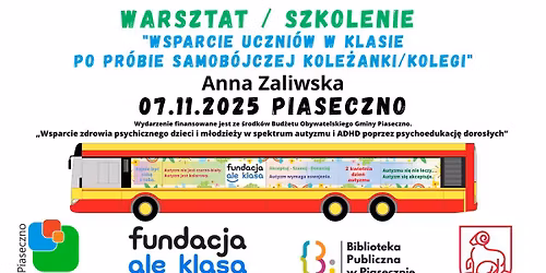 Warsztat \/ szkolenie \u201eWsparcie uczni\u00f3w w klasie po pr\u00f3bie samob\u00f3jczej kole\u017canki\/kolegi\u201d -stacjonarny